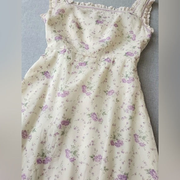 70s Sylvia Ann Prairie Dress Floral Boho Maxi Dress - Picture 4 of 15